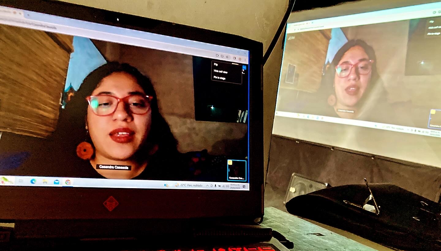 Casandra Casasola en El Albergue del Arte.